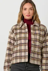 Button Down Plaid Jacket