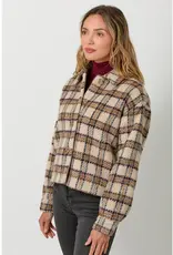 Button Down Plaid Jacket