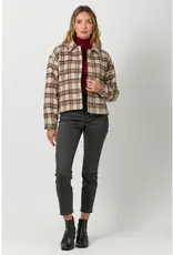 Button Down Plaid Jacket