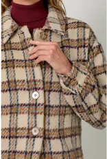 Button Down Plaid Jacket