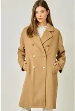Double Breasted Dolman Sleeve Coat