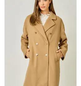 Double Breasted Dolman Sleeve Coat