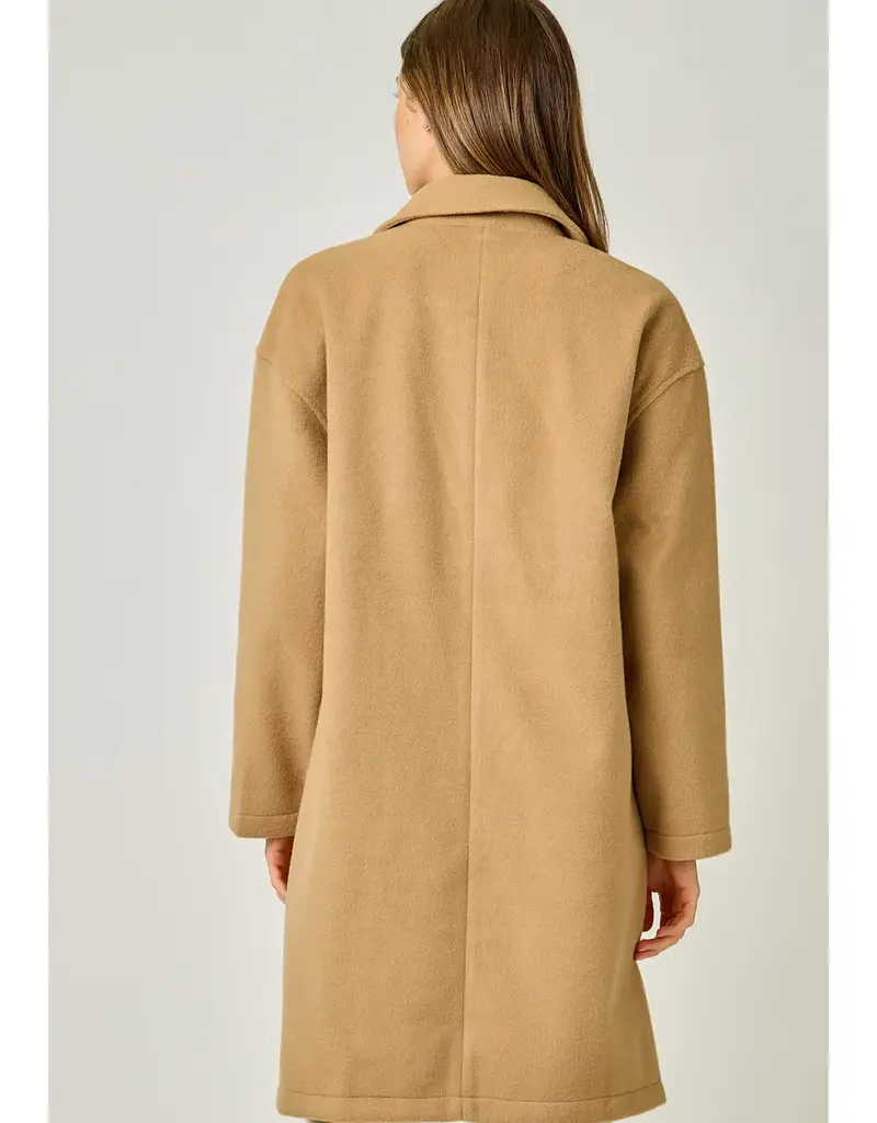 Double Breasted Dolman Sleeve Coat