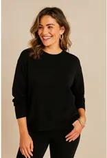 Drop Shoulder Crew Neck Sweater