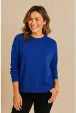 Drop Shoulder Crew Neck Sweater