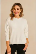 Drop Shoulder Crew Neck Sweater