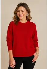 Drop Shoulder Crew Neck Sweater