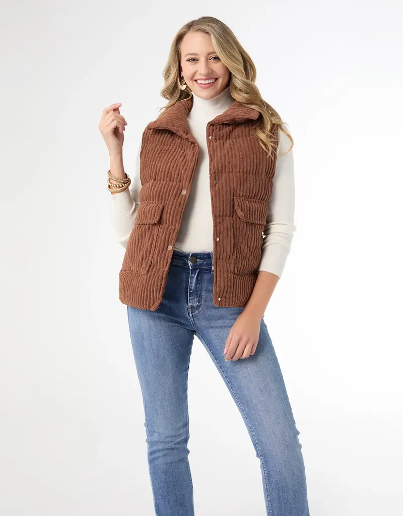 Nicky Corduroy Down Filled Vest