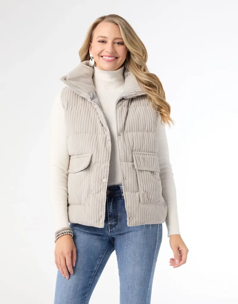 Nicky Corduroy Down Filled Vest