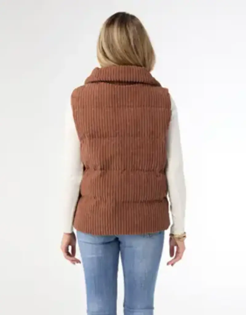 Nicky Corduroy Down Filled Vest