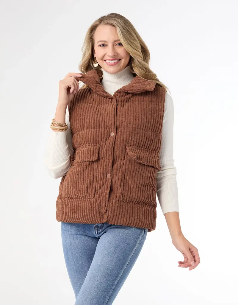 Nicky Corduroy Down Filled Vest