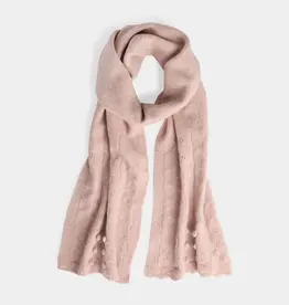 Sweet Scallop Scarf - Dusty Rose