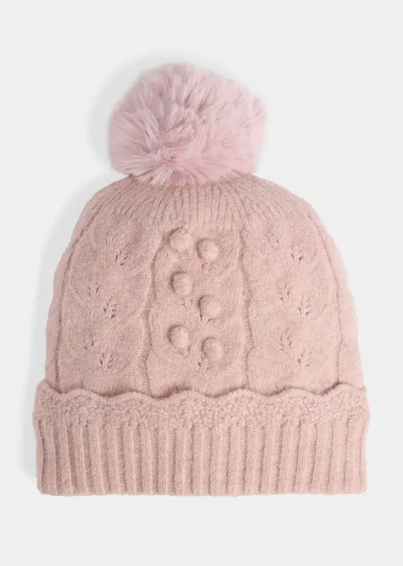 Sweet Scallop Knit Hat