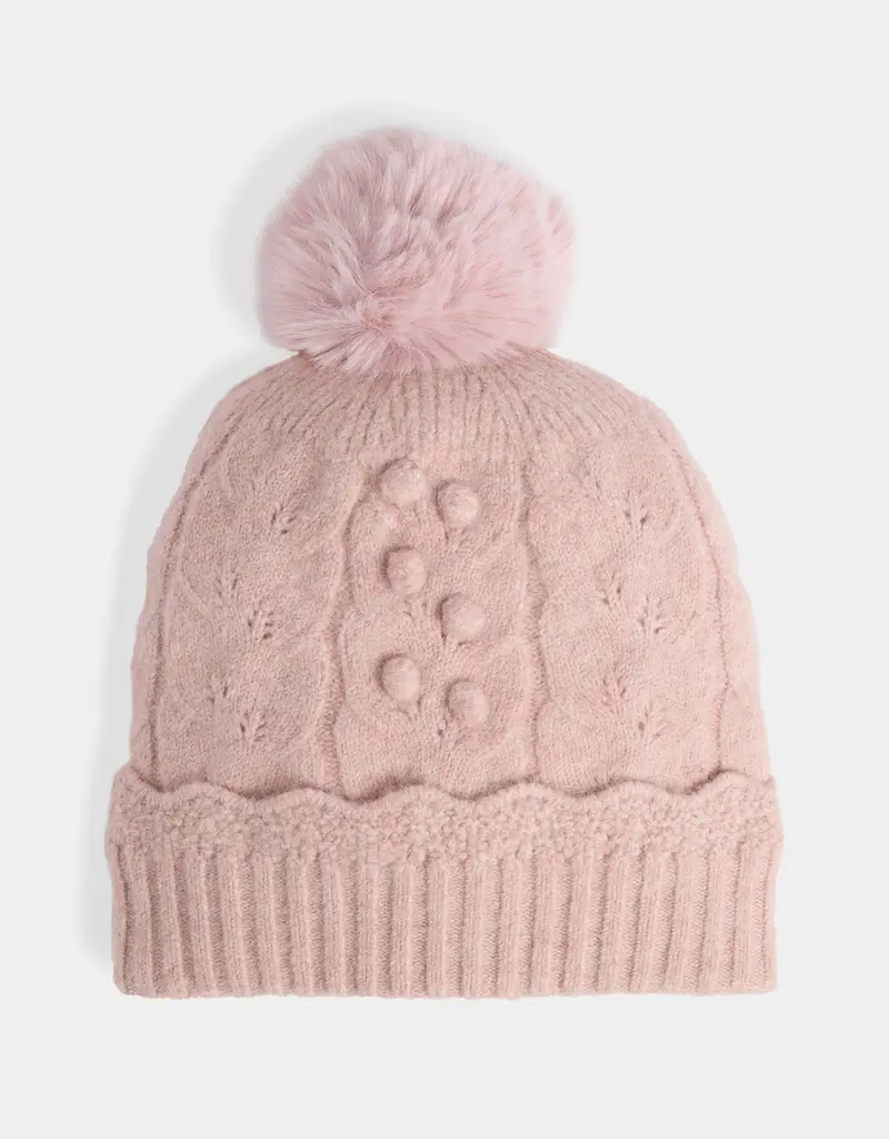 Sweet Scallop Knit Hat