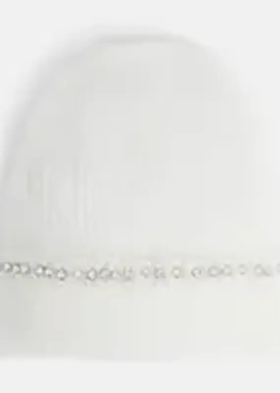 Winter Glitz Beanie - Winter White