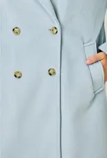 Double Breasted Coat With Dolman Sleeve