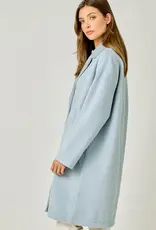 Double Breasted Coat With Dolman Sleeve