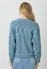 Super Soft Cable Sweater With Knit Detail