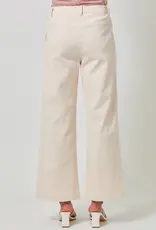 Washed Trousers With Front Patch Pockets