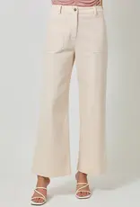 Washed Trousers With Front Patch Pockets