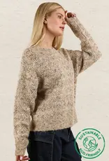 Wave Striped Soft Knit Pullover Sweater Top