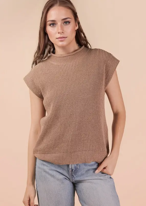 Soft Knit Sweater Vest Top