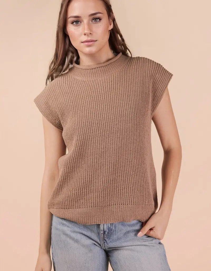 Soft Knit Sweater Vest Top