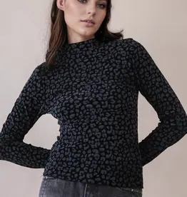 Leopard & Stone Fitted Top