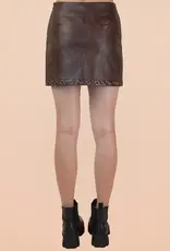 Vegan Leather Mini Skirt