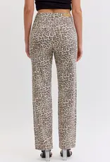 Leopard Super High Rise Dad Jean