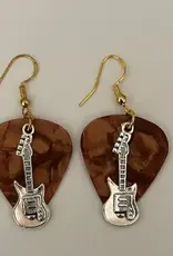 Guitar Charm Guitar Pick Earrings