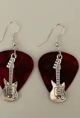 Guitar Charm Guitar Pick Earrings
