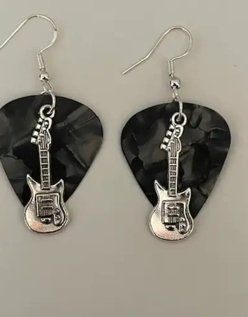 Guitar Charm Guitar Pick Earrings