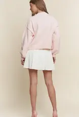 Hearts Pearl Embroidered Sweater