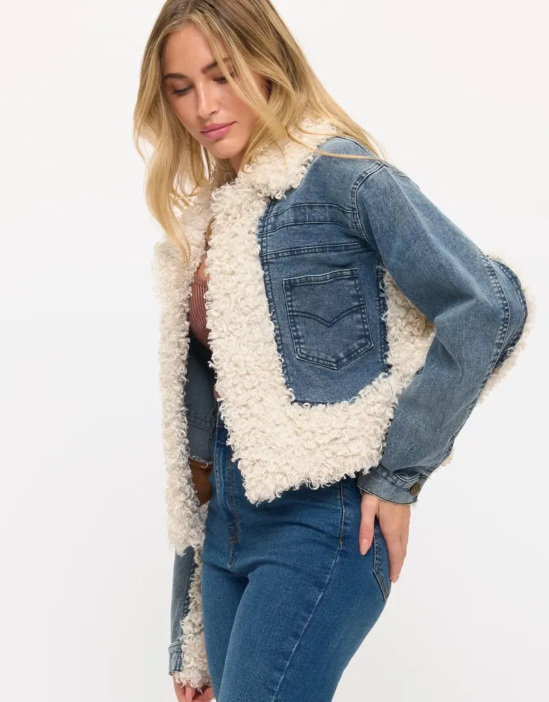 Shearling Denim Jacket