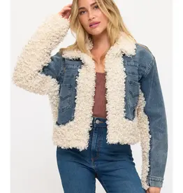 Shearling Denim Jacket