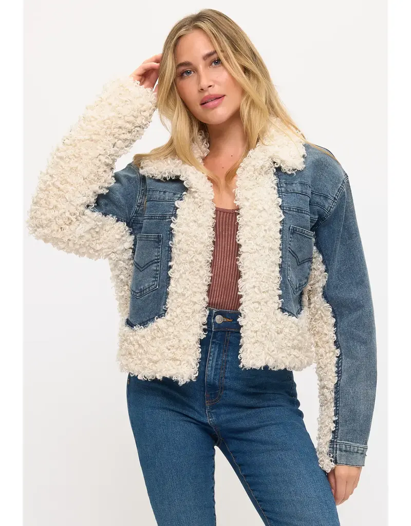 Shearling Denim Jacket