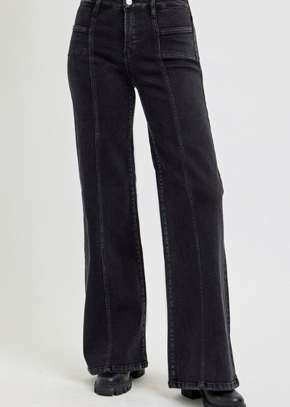 Mid Rise Wide Leg w/ Front Patch Pocket