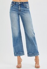 Mid Rise Crop Straight w/ Taylor Cuffed Jean