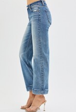 Mid Rise Crop Straight w/ Taylor Cuffed Jean