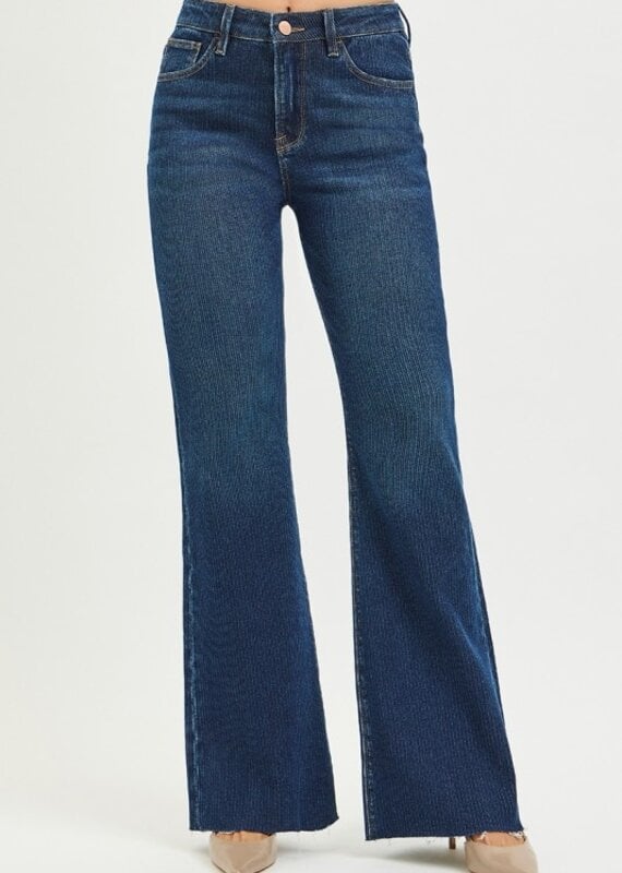 High Rise Flare Jean W/ Corduroy Texture