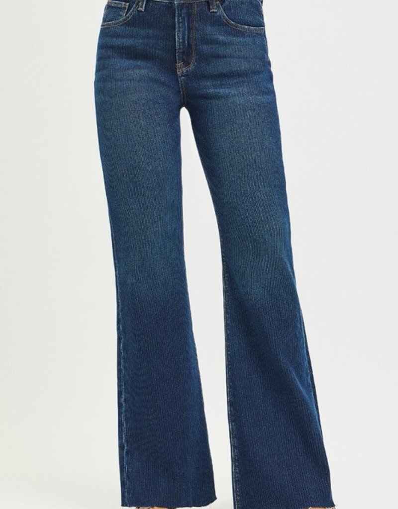 High Rise Flare Jean W/ Corduroy Texture