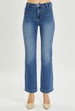 High Rise Ankle Bootcut W/ Patch Pocket Front