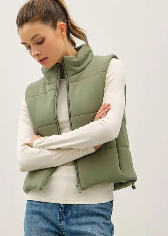 Classic Puffer Zip Up Vest