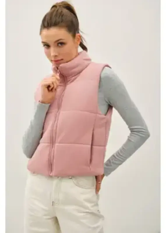 Classic Puffer Zip Up Vest