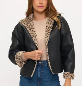 Luxe Leopard Toggle Jacket