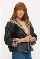 Luxe Leopard Toggle Jacket