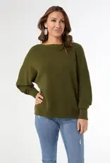 Relaxed Ciana Pullover Sweater with Lattice Back