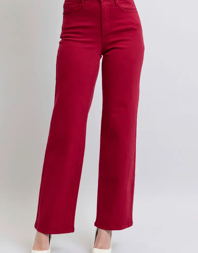 Judy Blue - Heart Shaped Back Pockets High Waisted 90's Straight