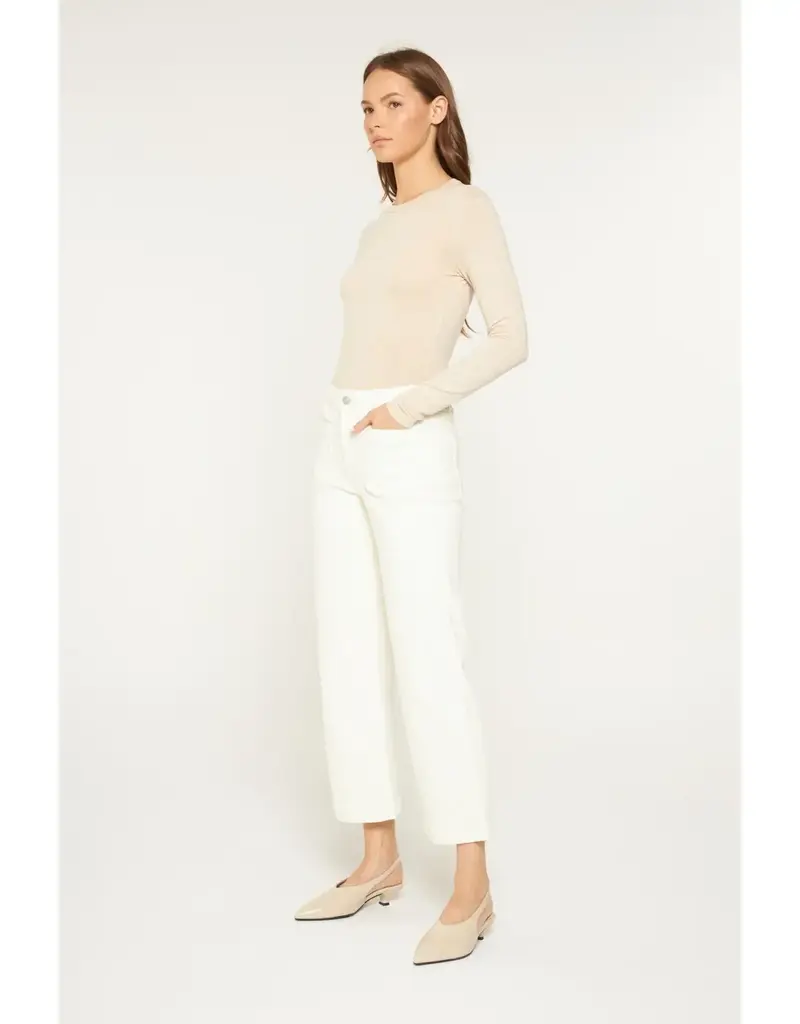 HR Crop Wide Leg with Patch Front Pockets